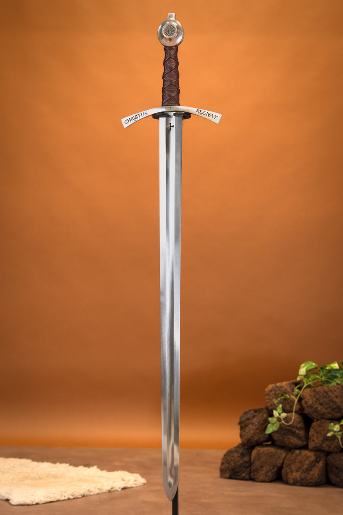 Medieval templar sword Bohemond II, semi-sharp
