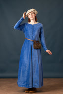 Cotehardie Colette, velvet, blue