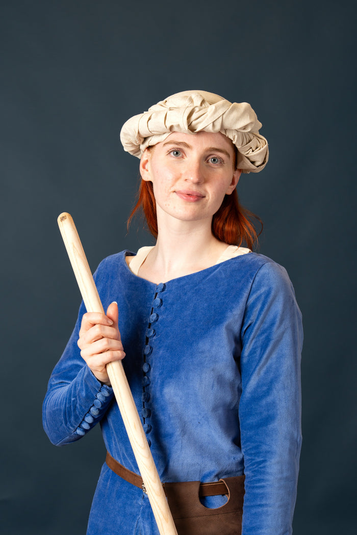 Cotehardie Colette, velvet, blue