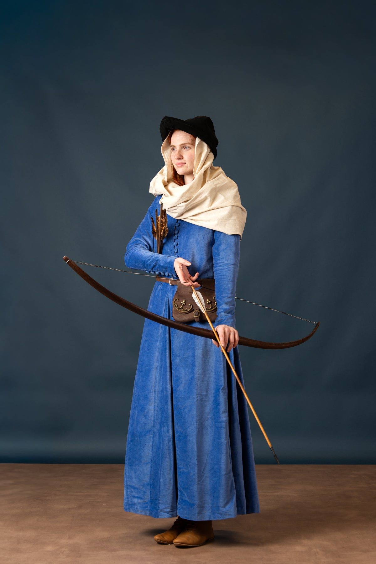 Robin Hood, leather, black