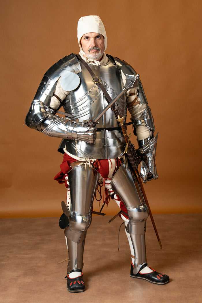 Milanese leg armour, 1.6 mm