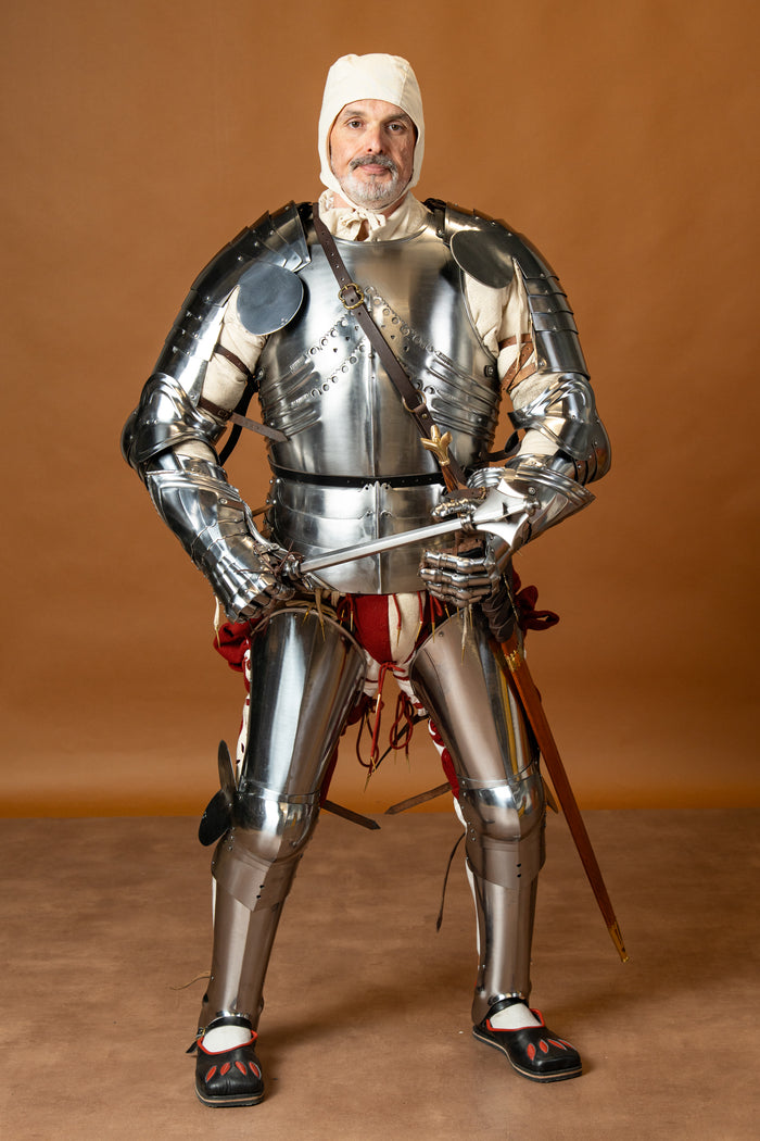 Gothic cuirass with faulds and culet, 1–1.2 mm