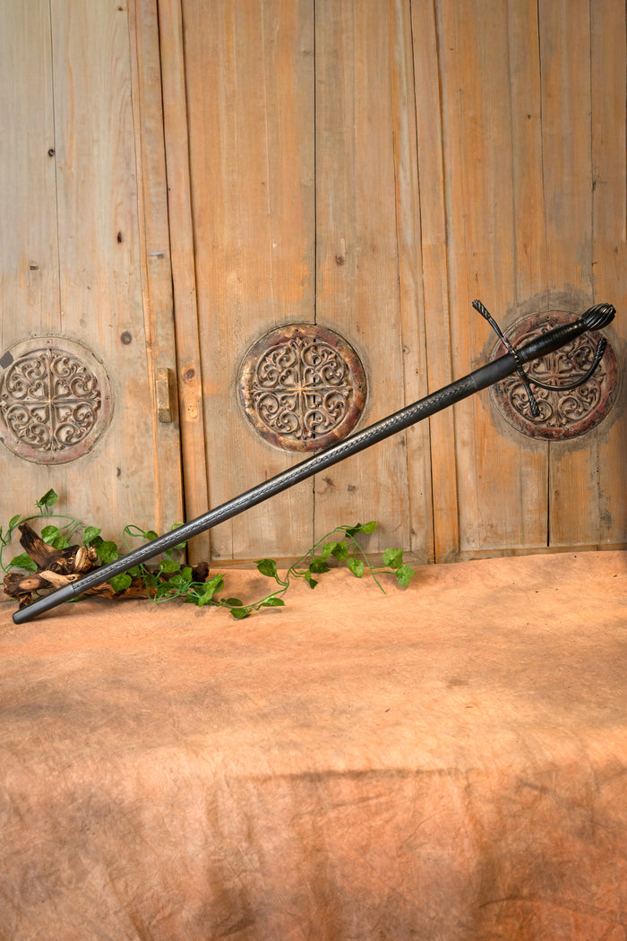 Black pirate rapier Jack, semi-sharp