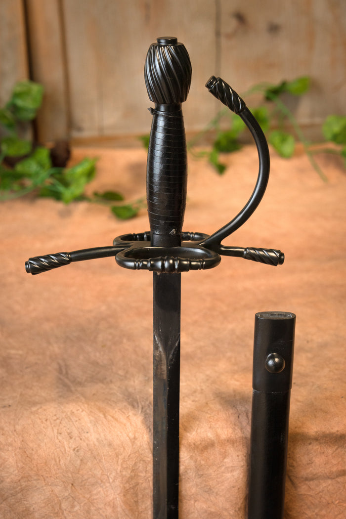Black pirate rapier Jack, semi-sharp