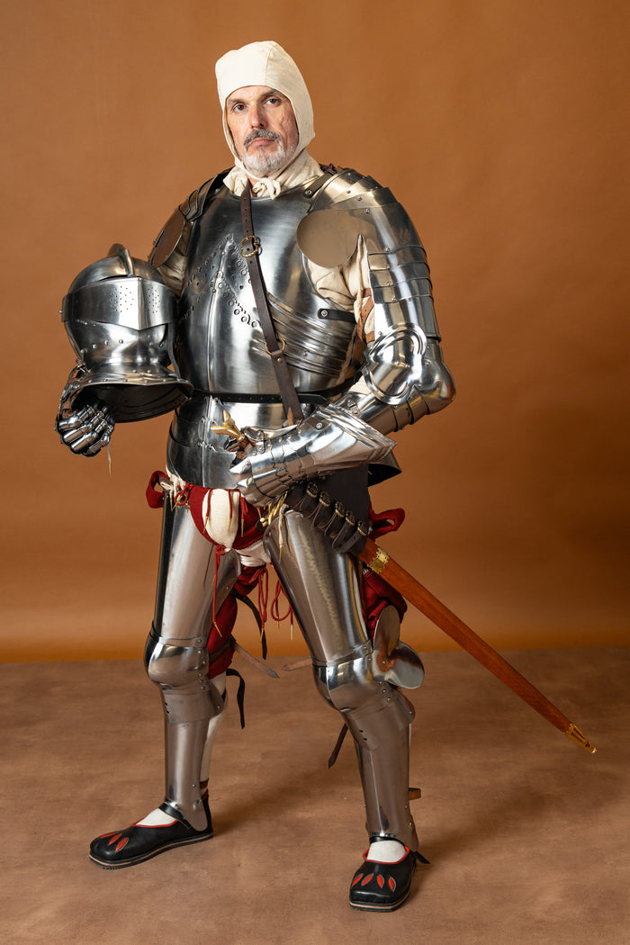 Gothic cuirass with faulds and culet, 1–1.2 mm