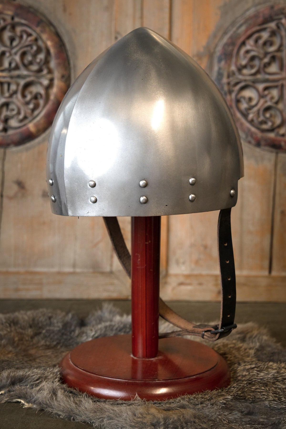 Medieval secreta helmet Rufus, 1.2 mm