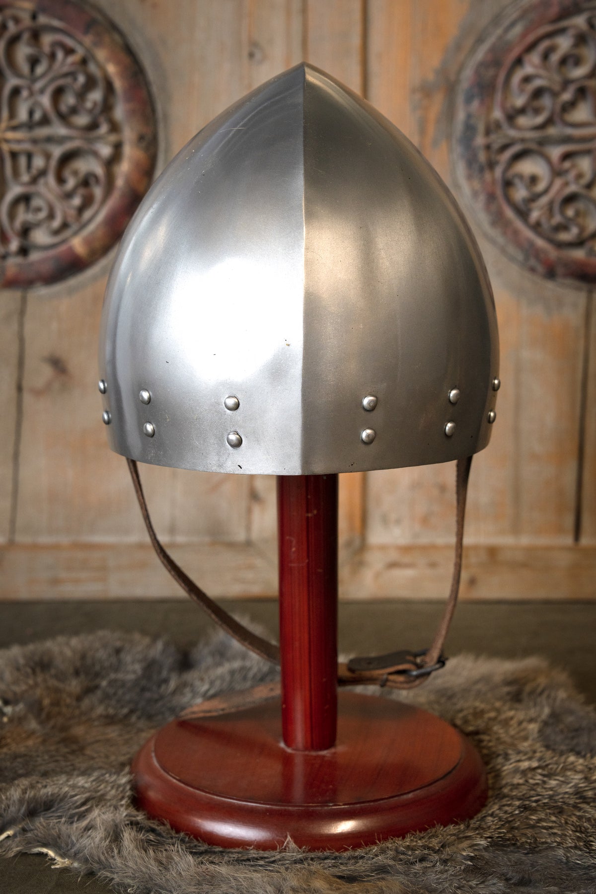 Medieval secreta helmet Rufus, 1.2 mm