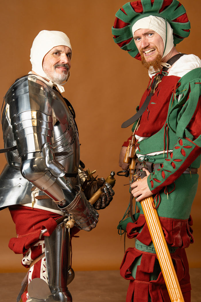 Medieval coif Bertram, natural
