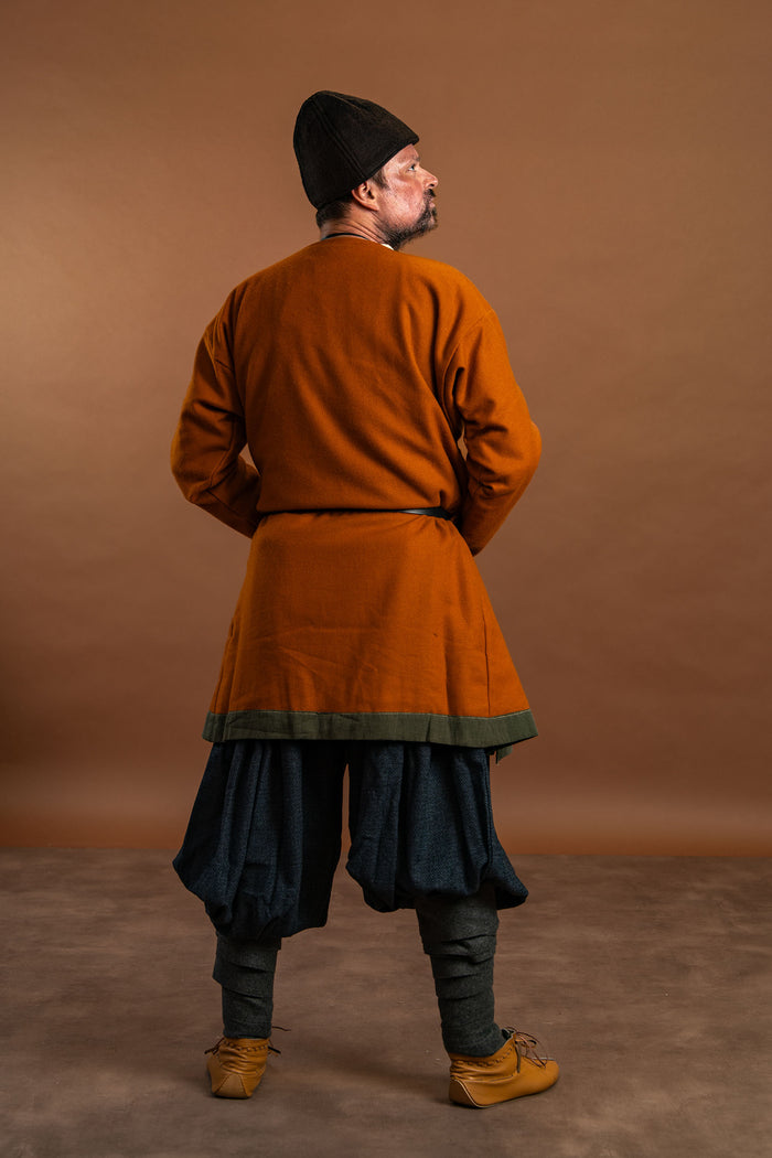 Viking trousers Oseberg, wool mix, blue