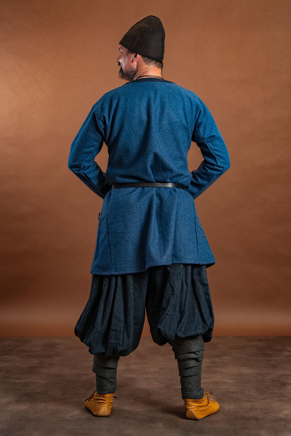 Viking tunic Guthrum, wool, blue