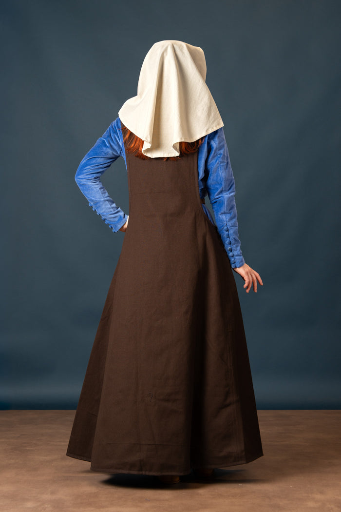 Medieval surcotte Isabeau, brown