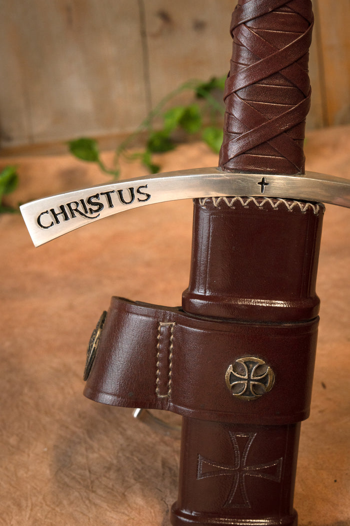 Medieval templar sword Bohemond II, semi-sharp