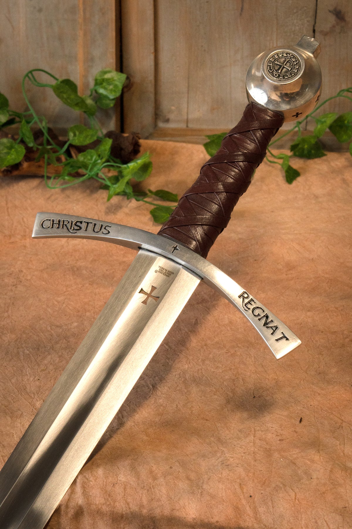 Medieval templar sword Bohemond II, semi-sharp