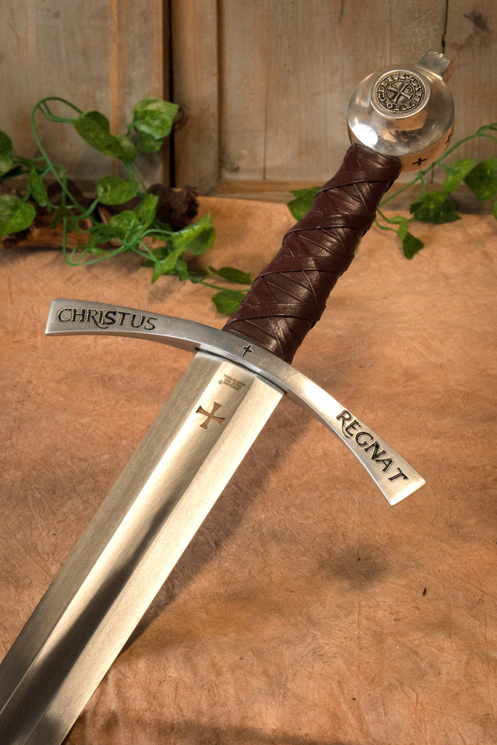Medieval templar sword Bohemond II, semi-sharp