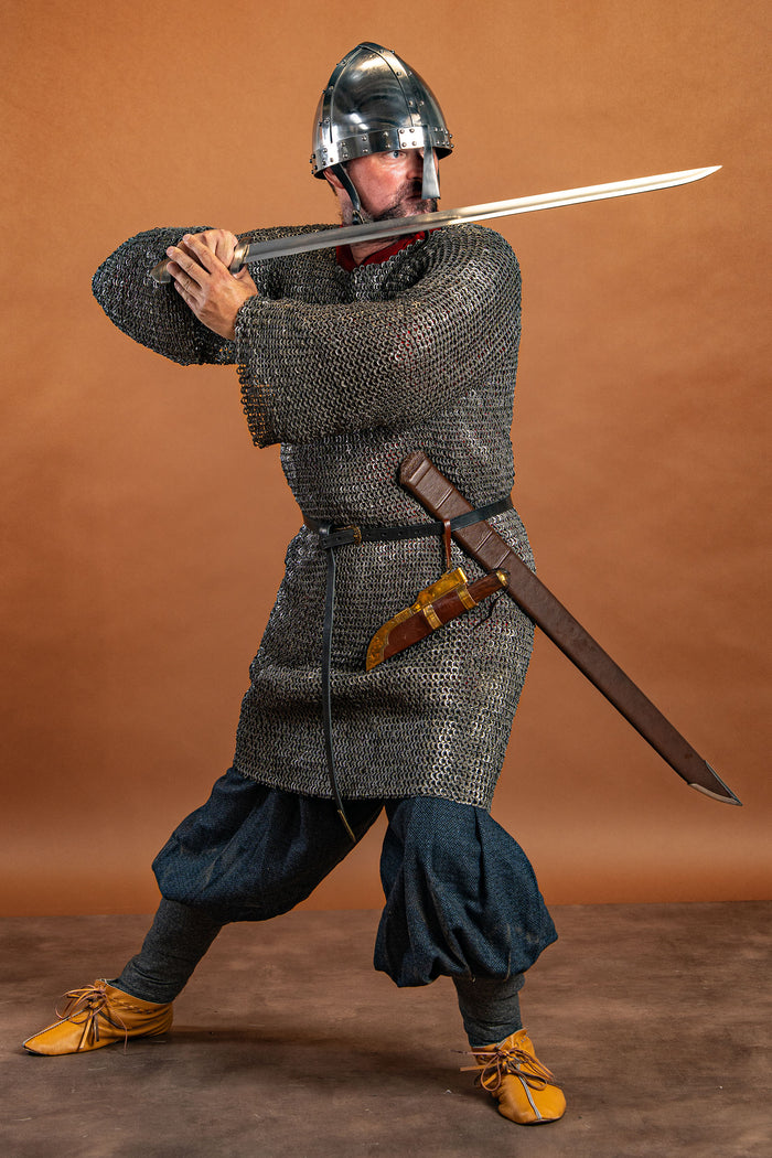 Hauberk, unriveted, spring steel 8 mm