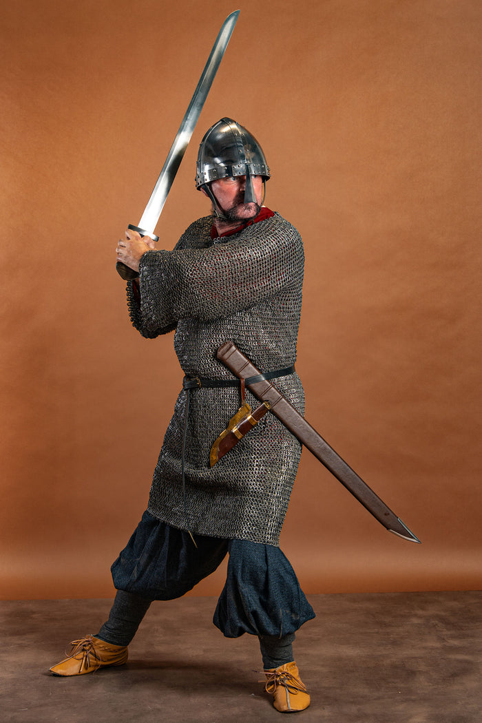 Hauberk, unriveted, spring steel 8 mm