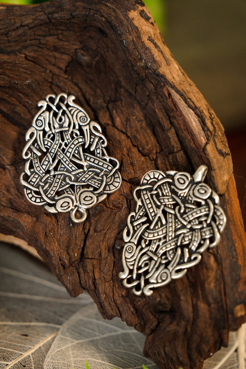 Fermeture de manteau irlandaise, bronze argenté