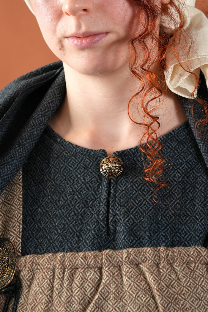 Small disc fibula Borre style, bronze