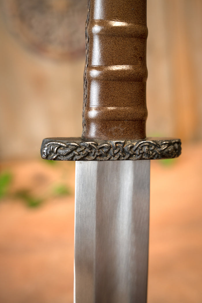 Viking sword Bjorn with deluxe scabbard, semi-sharp