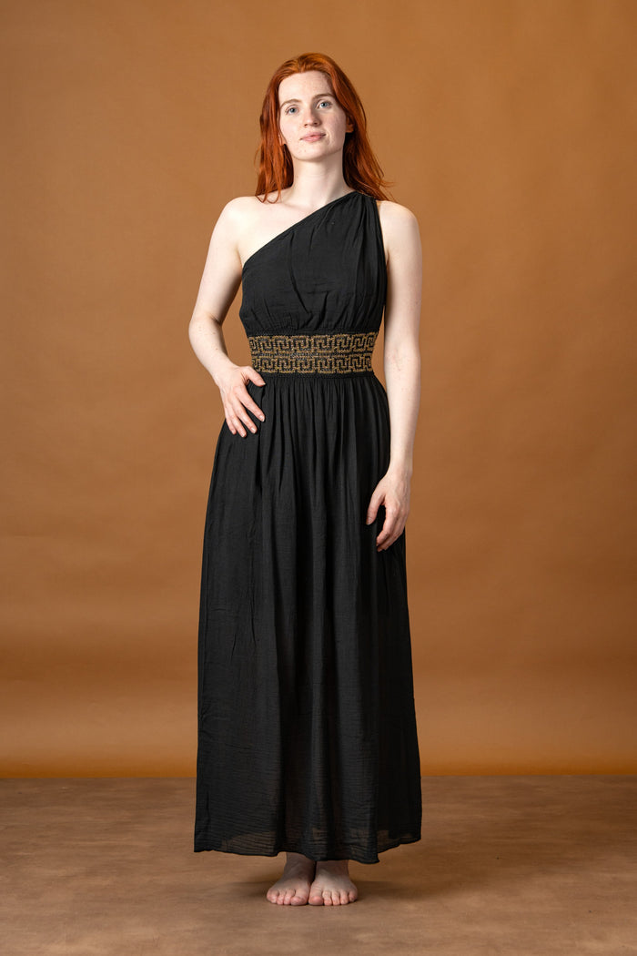 Goddess Dress Gaia, black