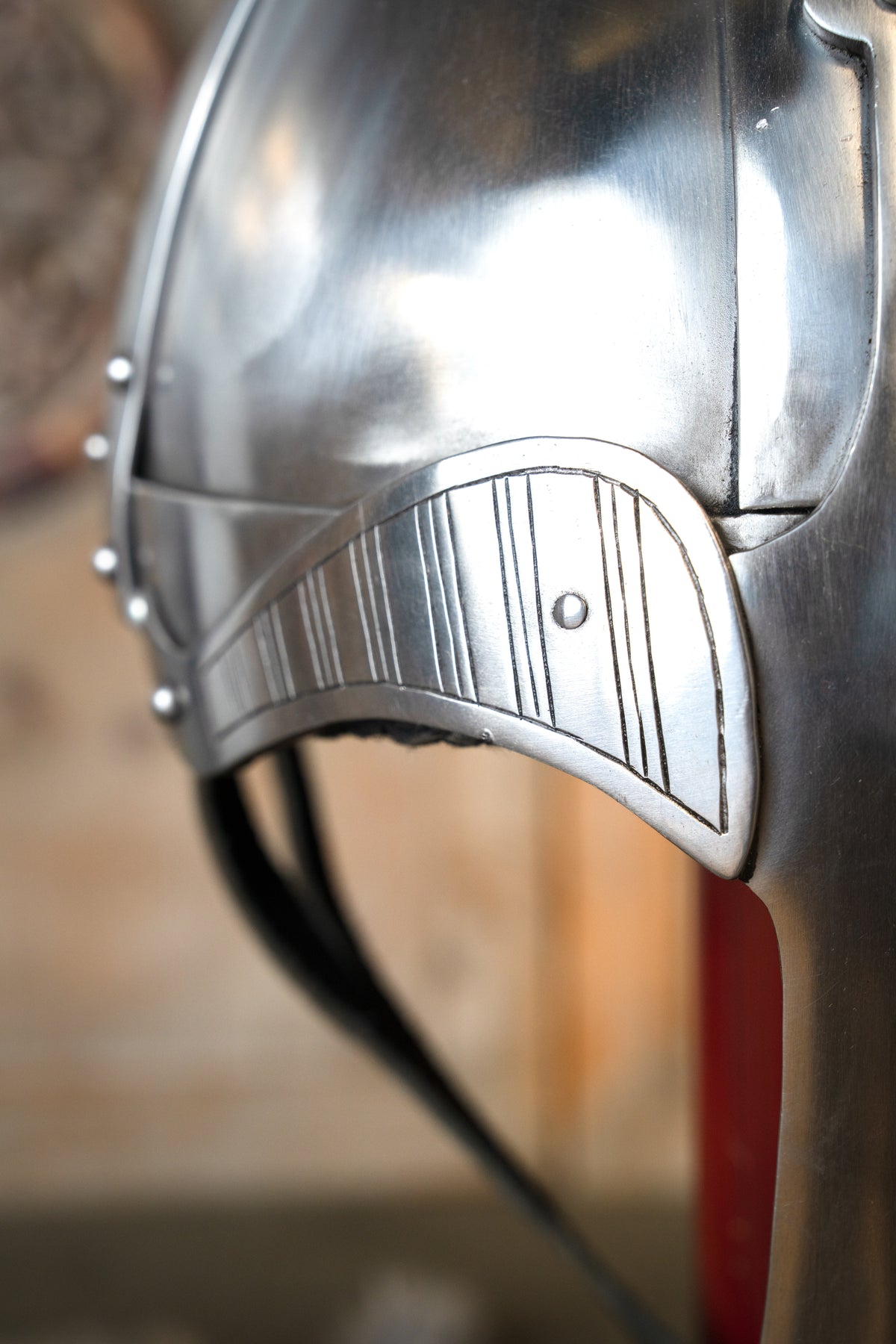 Viking spangenhelm, type nasal helmet, 2 mm (battle-ready)