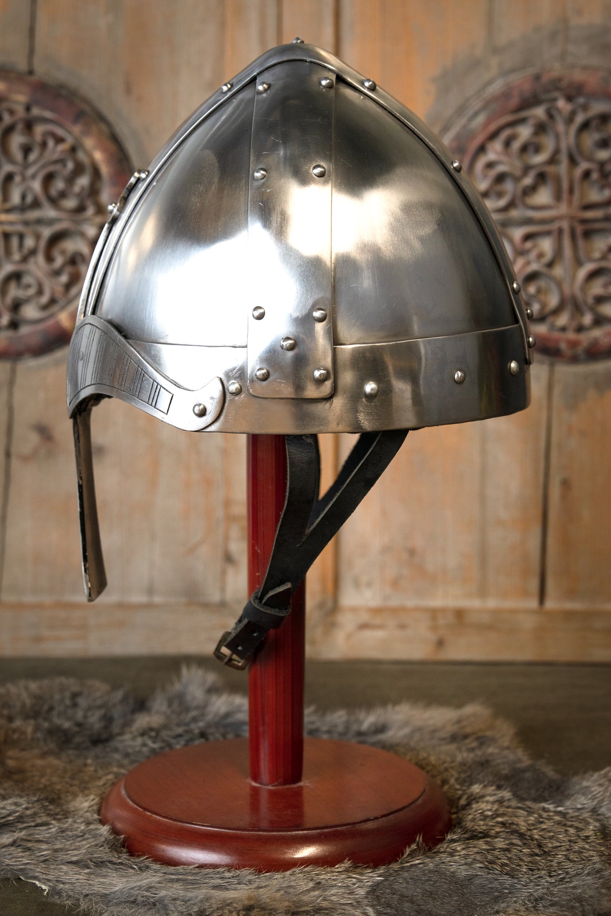 Viking spangenhelm, type nasal helmet, 2 mm (battle-ready)