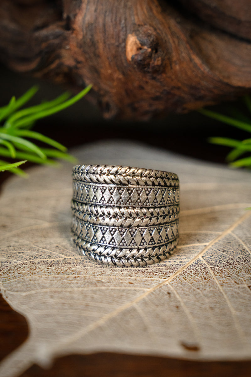 9th-10th century Viking ring Gotland, silvered bronze