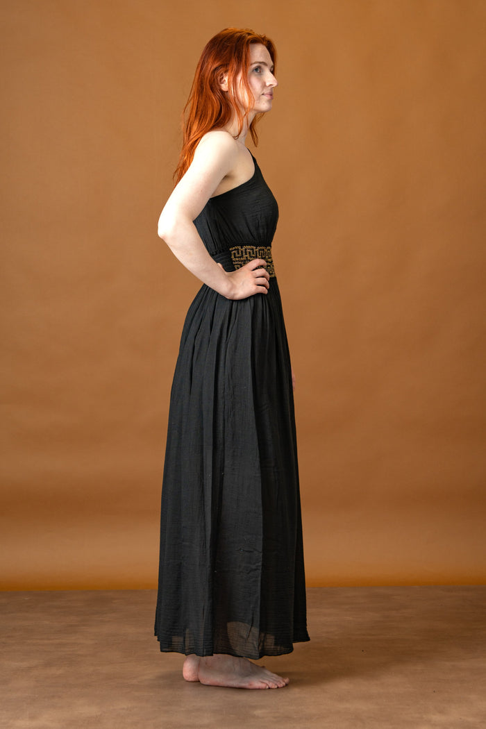 Goddess Dress Gaia, black