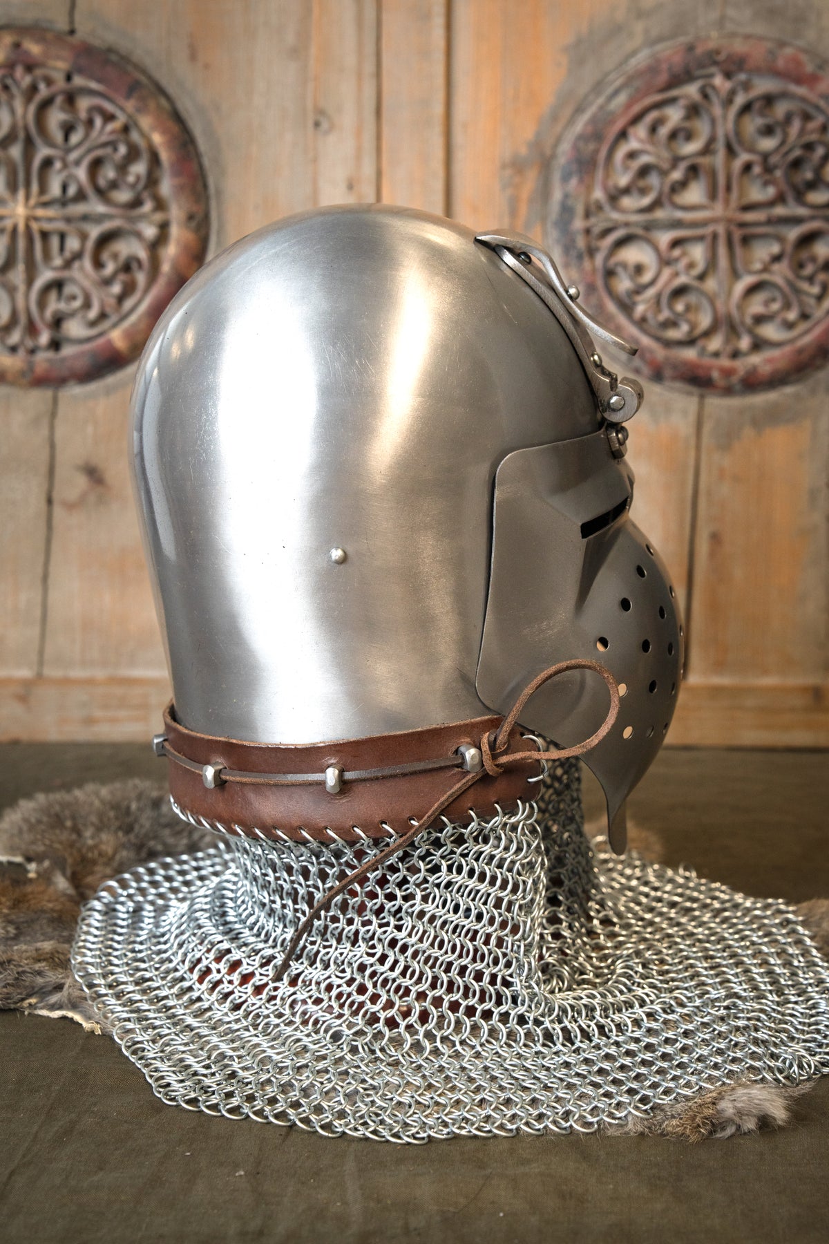 Klappvisor bascinet Ottokar, 1.6 mm