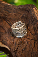 9th-10th century Viking ring Gotland, silvered bronze