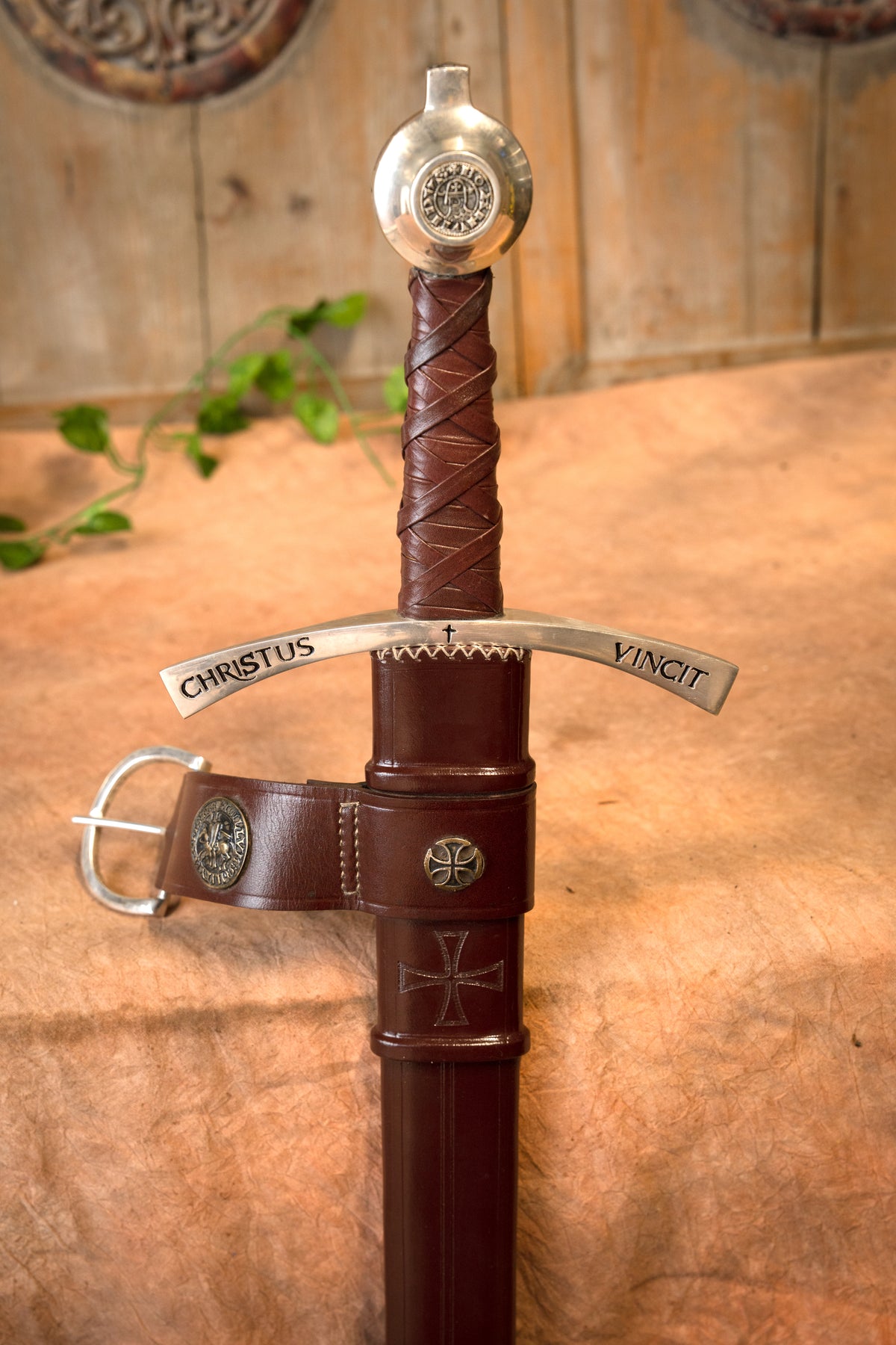 Medieval templar sword Bohemond II, semi-sharp