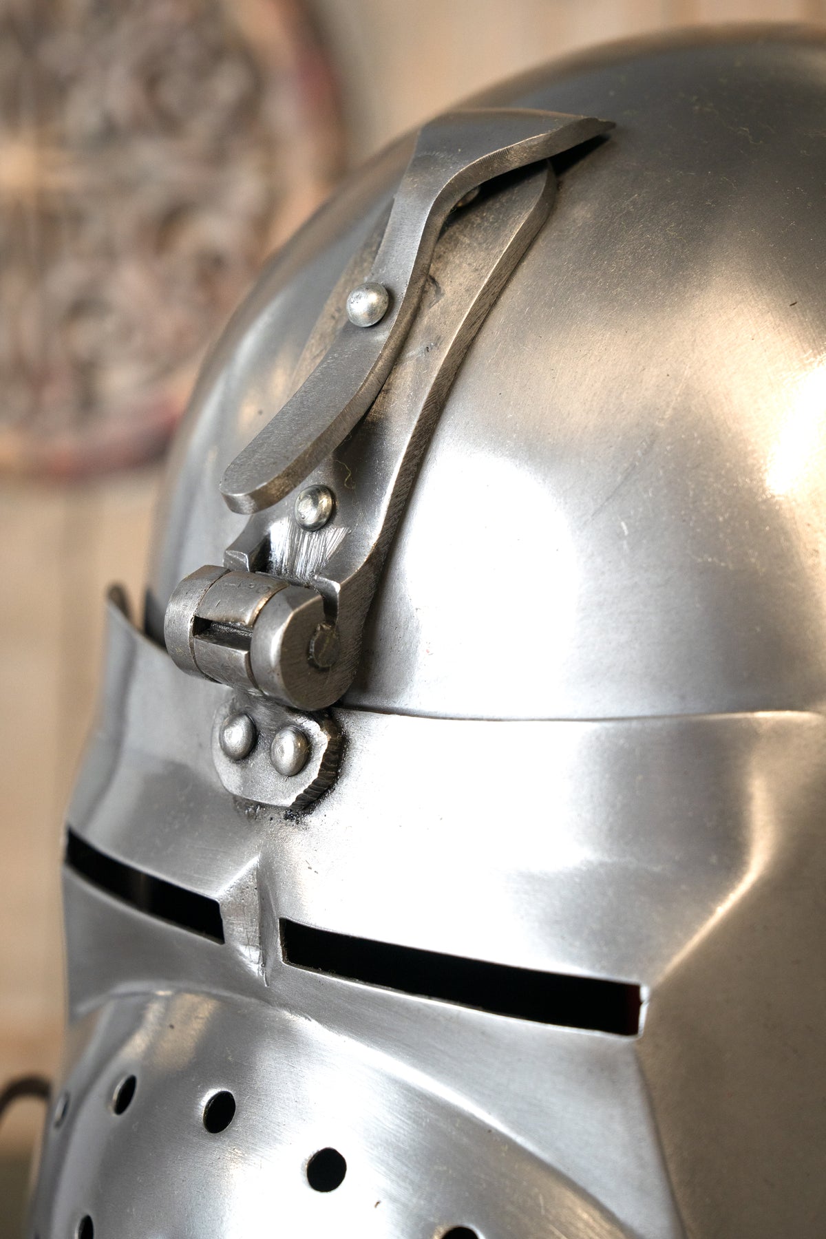 Klappvisor bascinet Ottokar, 1.6 mm