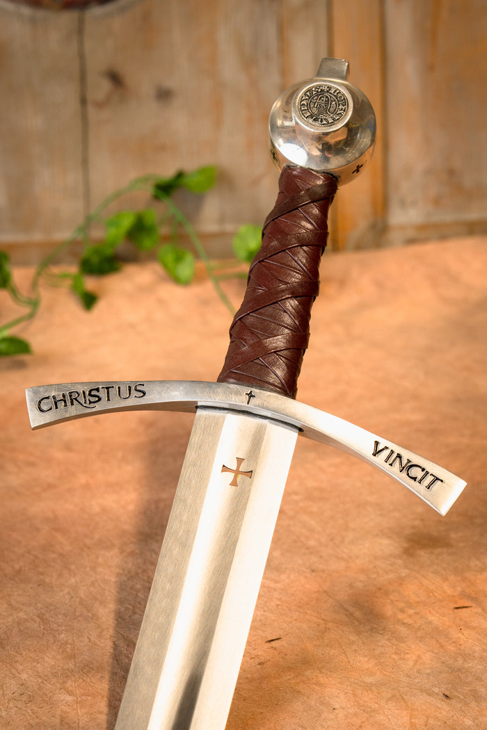 Medieval templar sword Bohemond II, semi-sharp