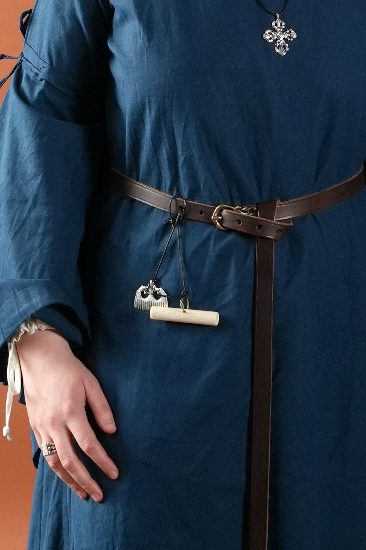 Belt from Fröjel, 165 cm, brown