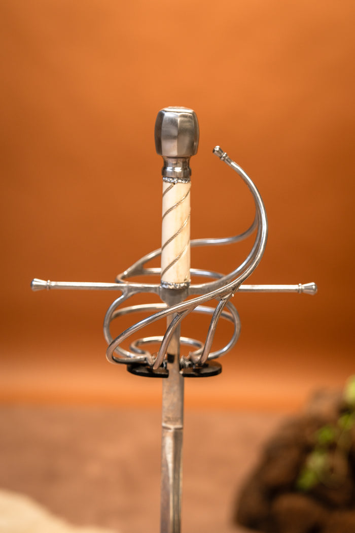 Rapier Dumas with scabbard, semi-sharp