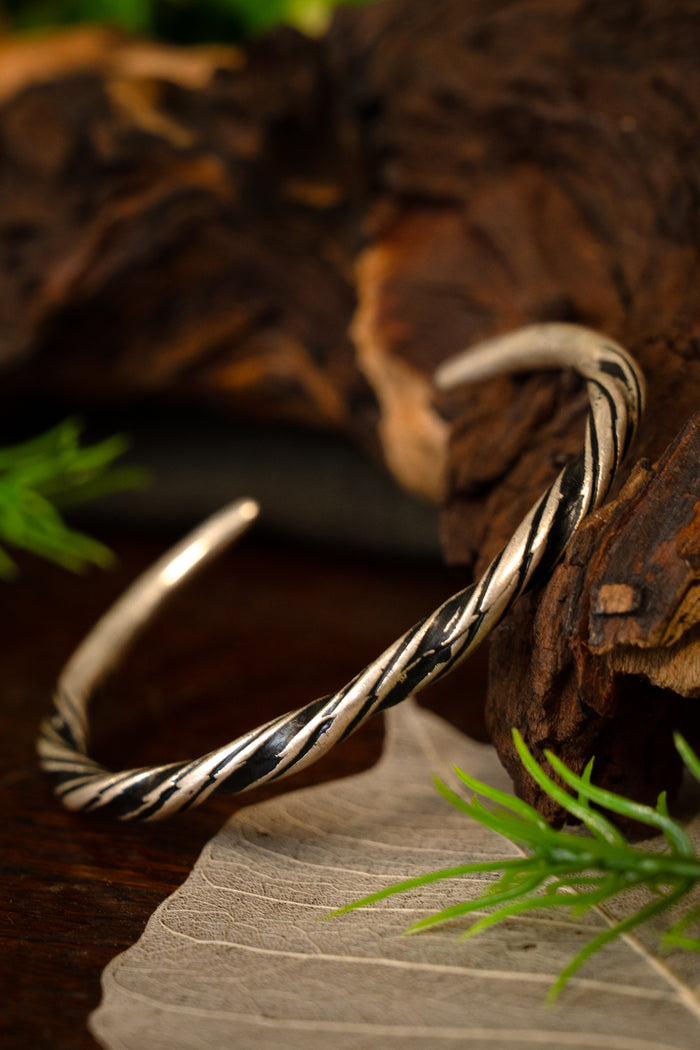 Viking bracelet Danelaw, silvered bronze