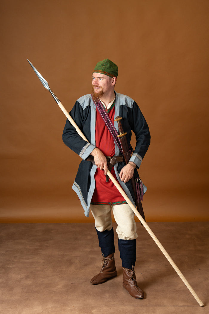 Early medieval kaftan Njord, blue