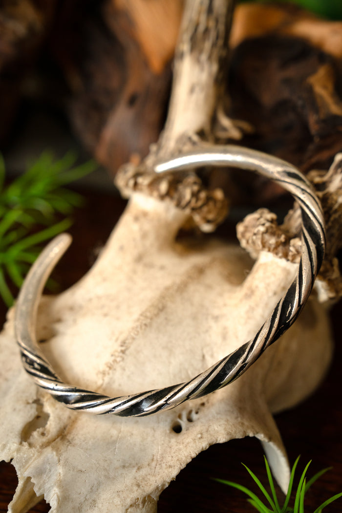 Viking bracelet Danelaw, silvered bronze