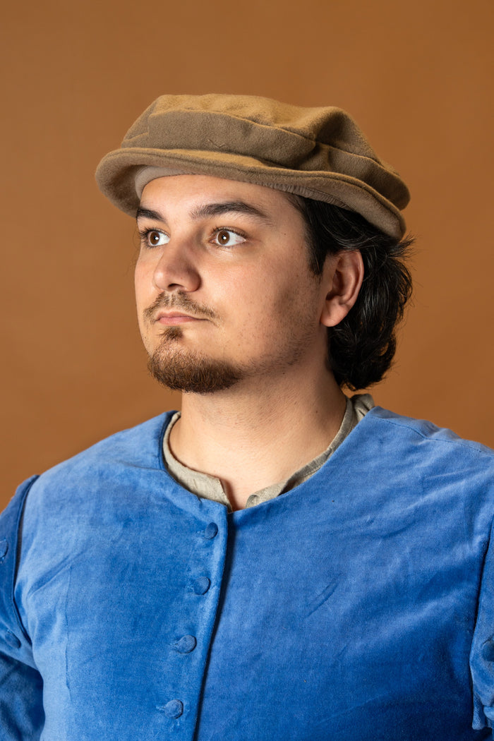 Hat Edward, wool blend, brown