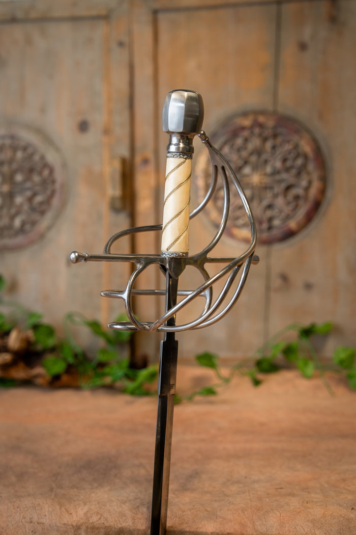 Rapier Dumas with scabbard, semi-sharp