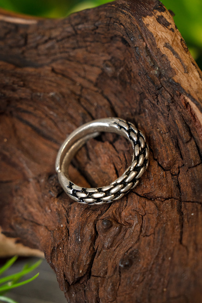 9th-10th century Viking ring, silvered bronze