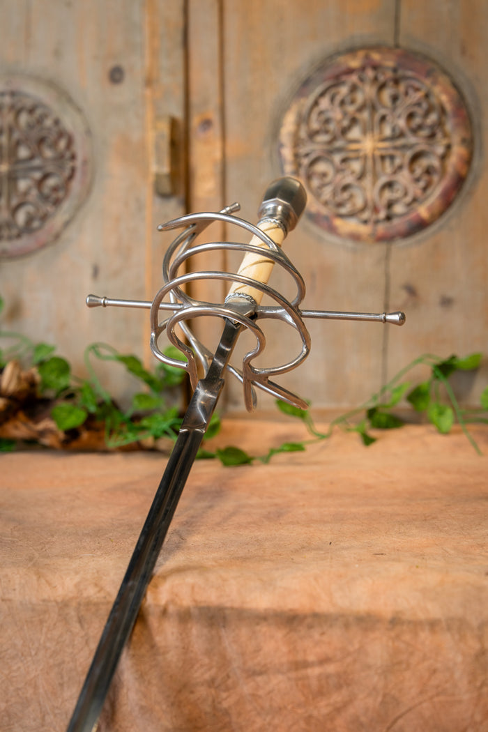 Rapier Dumas with scabbard, semi-sharp