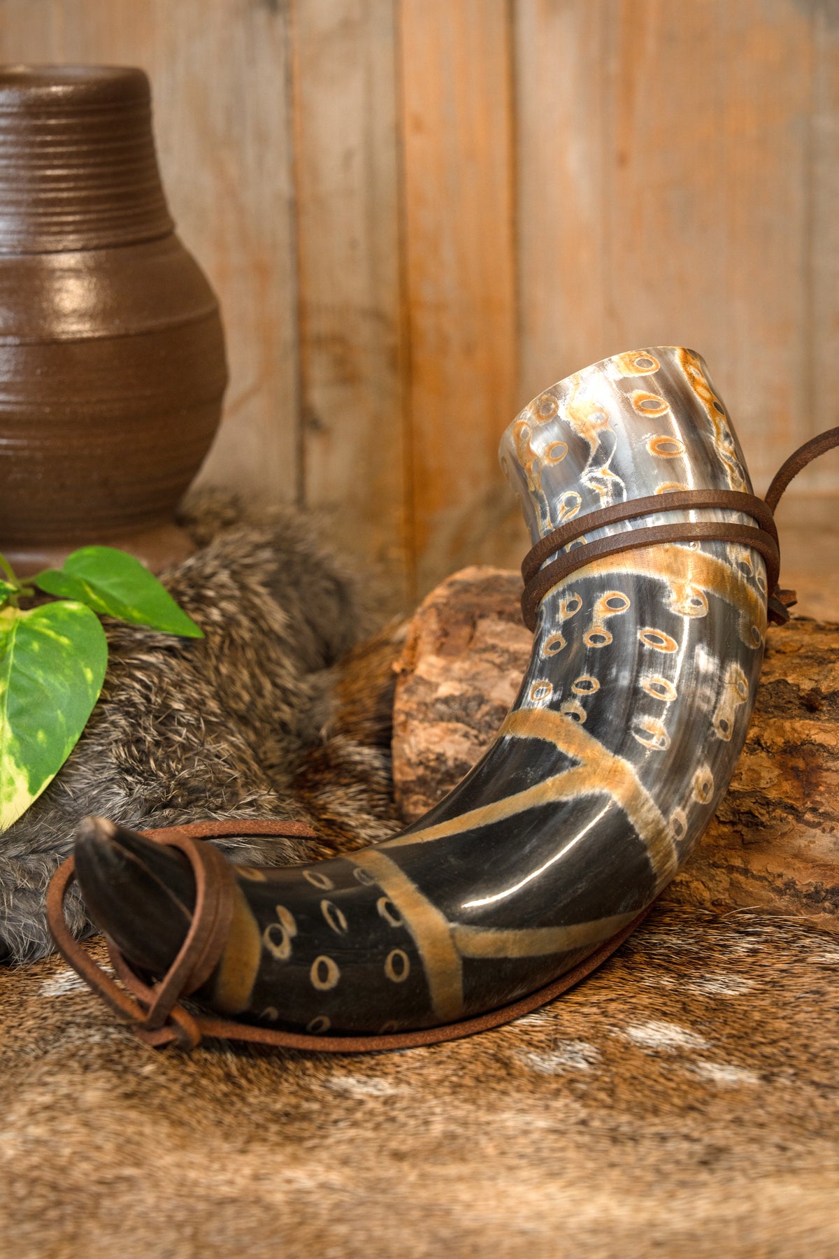 Neolithic drinking horn, 300-500 ml