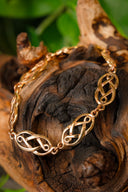 Knotted Celtic wrist bracelet, bronze
