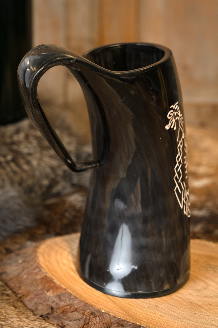 Viking horn mug Jormungandr, 500-650 ml