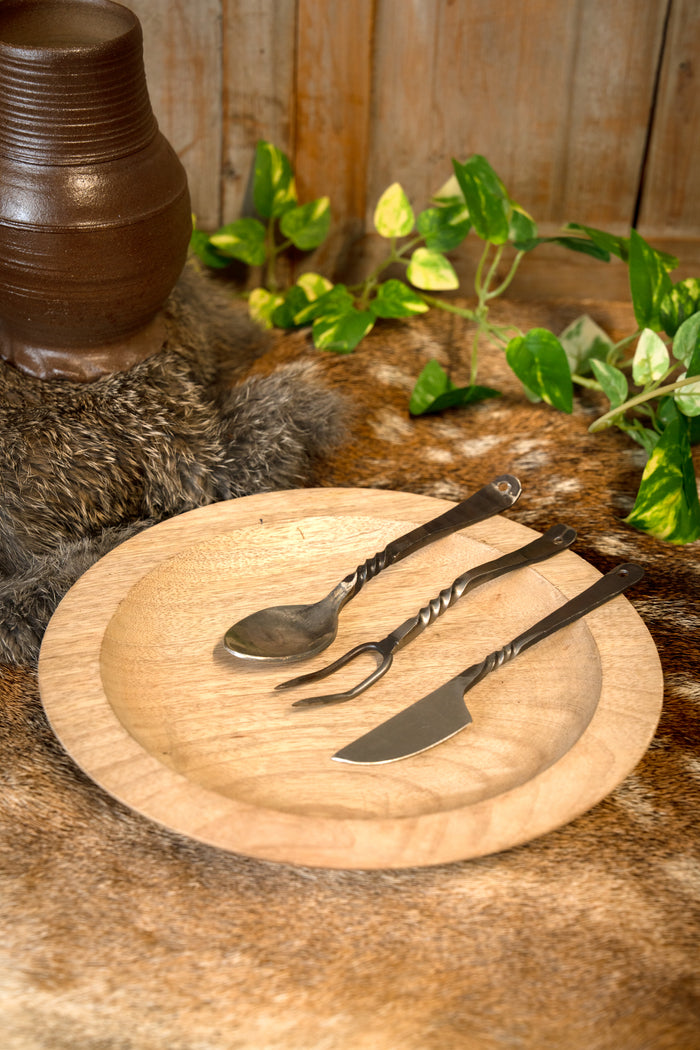Cutlery set Landsknecht with pouch, stainless steel