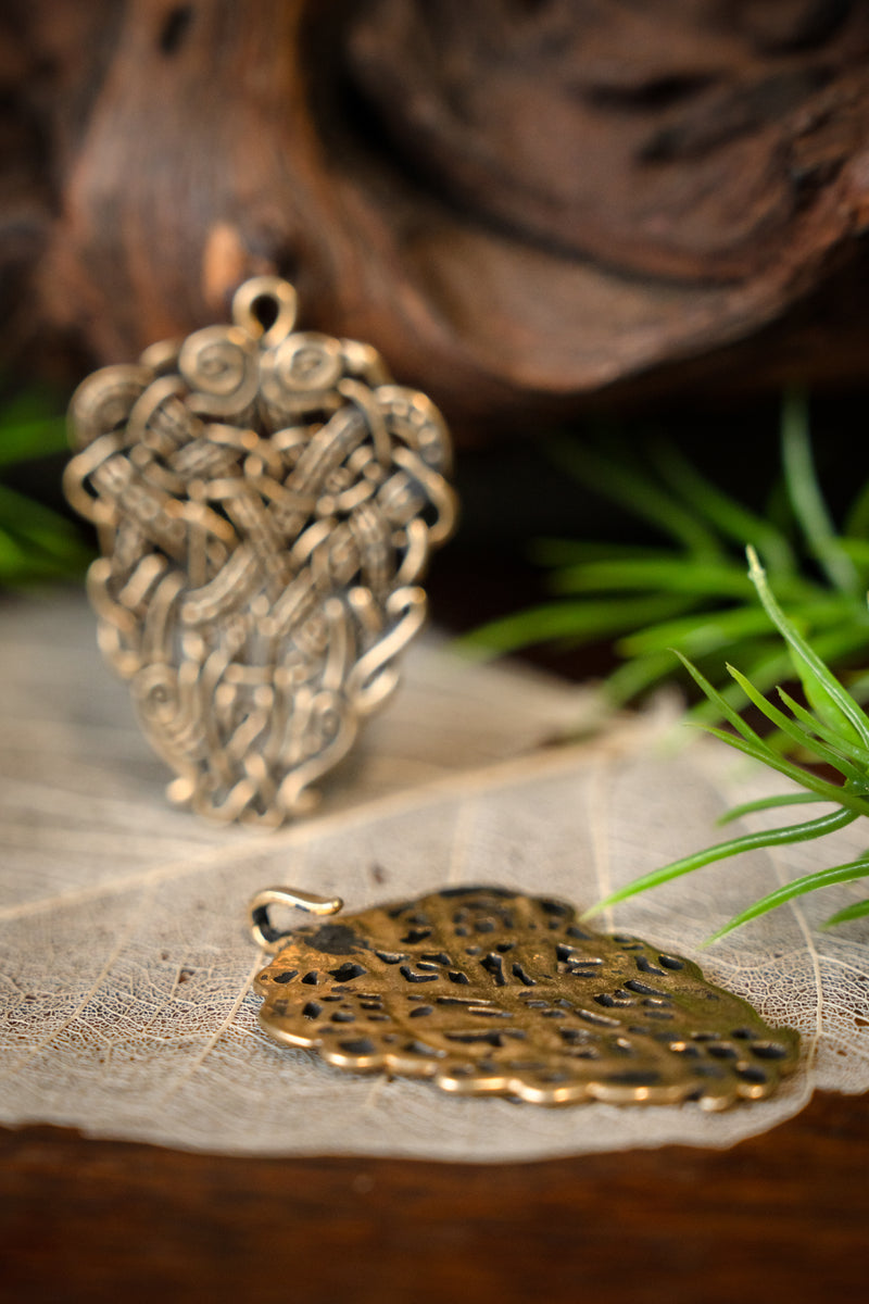 Fermoir de manteau irlandais, bronze