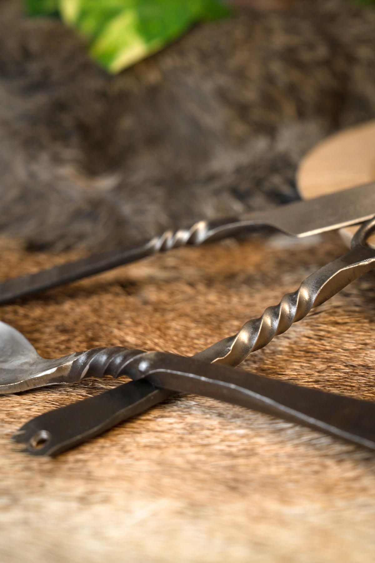 Cutlery set Landsknecht with pouch, stainless steel