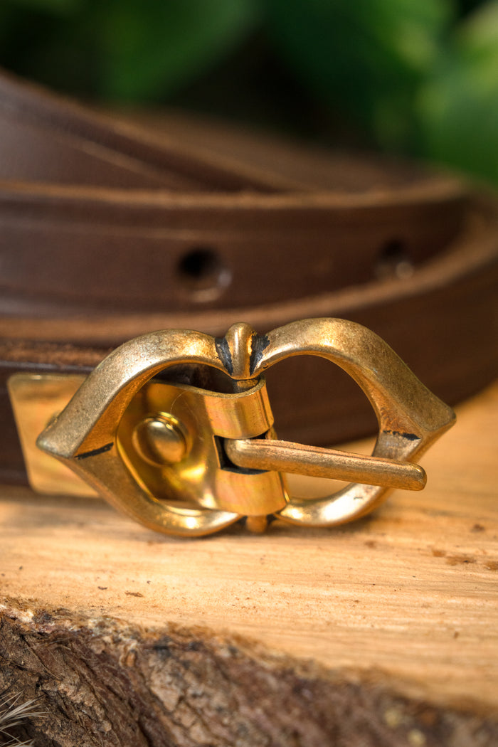 15th century belt Warwick, 151 cm, brown