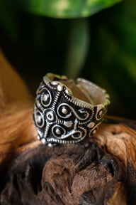 Gaulish ring La Tene, silvered bronze
